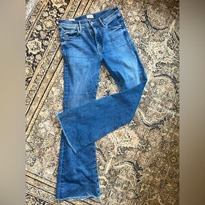 EUC MOTHER Denim The Weekender Fray